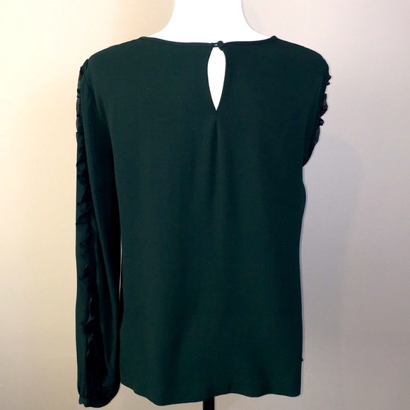 Club Monaco Ruffle Sleeve Top - Size M - Picture 4 of 9